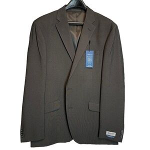 Kenneth Cole Sports Coat 2 Button Charcoal Size 46L